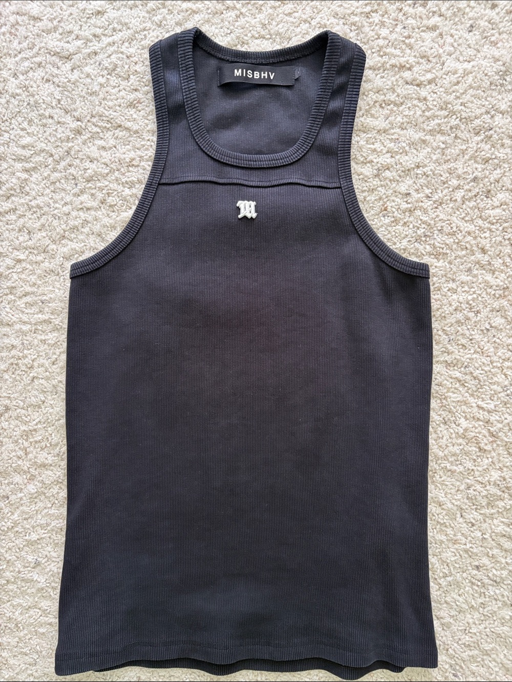 MISBHV Black Ribbed Men's Tank Top